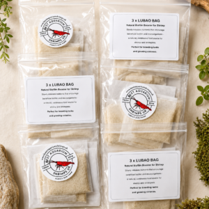 LUBAO Bags Natural Biofilm Booster for aquarium Shrimp - 3 sachets