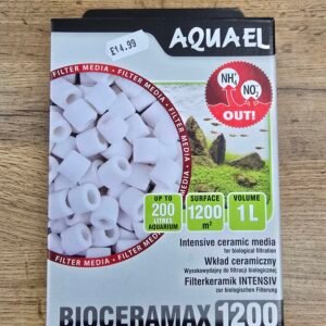 Aquael BioCeraMAX 1200 – Premium Biological Ceramic Filter Media 1L